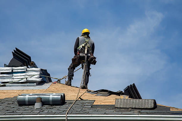 Professional Roof Replacement technician working in Dumont, IA